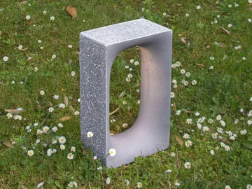JAN - LED cement floor lamp by Martinelli Luce - view 2